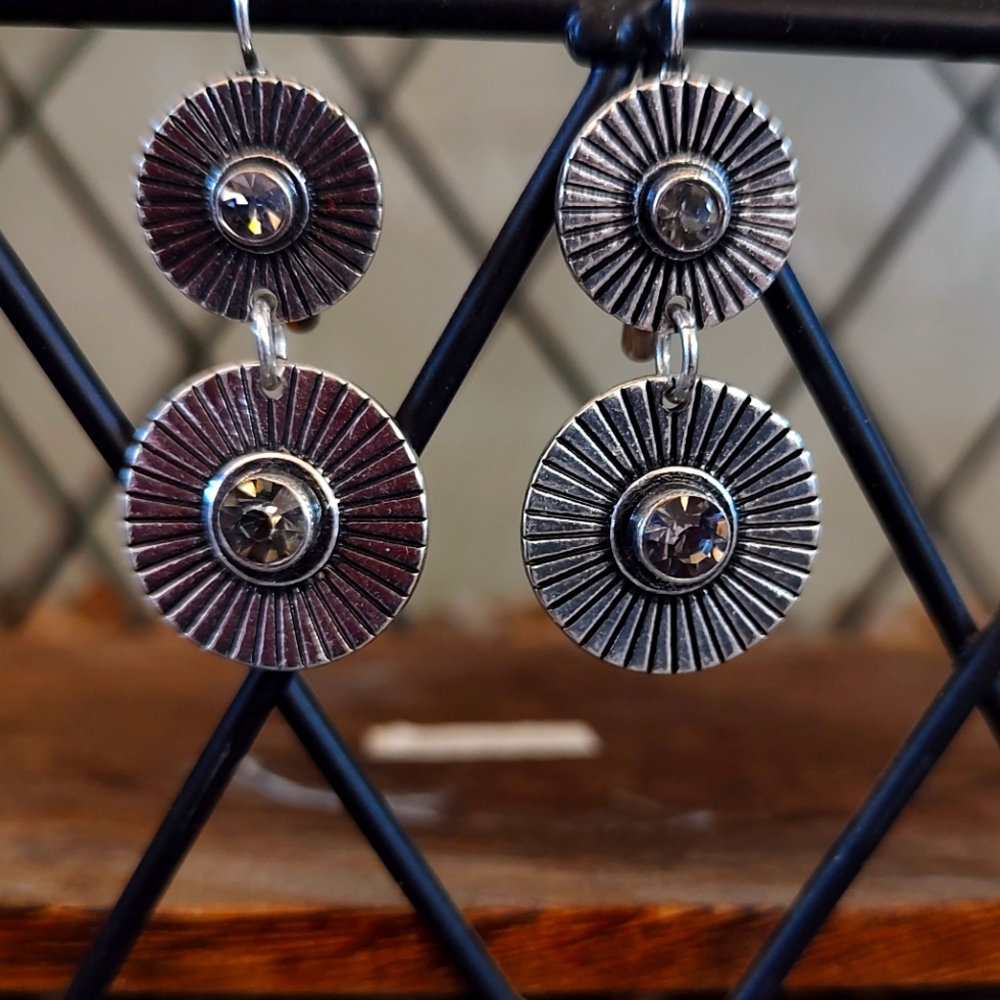 Silver Plated Drop Earrings